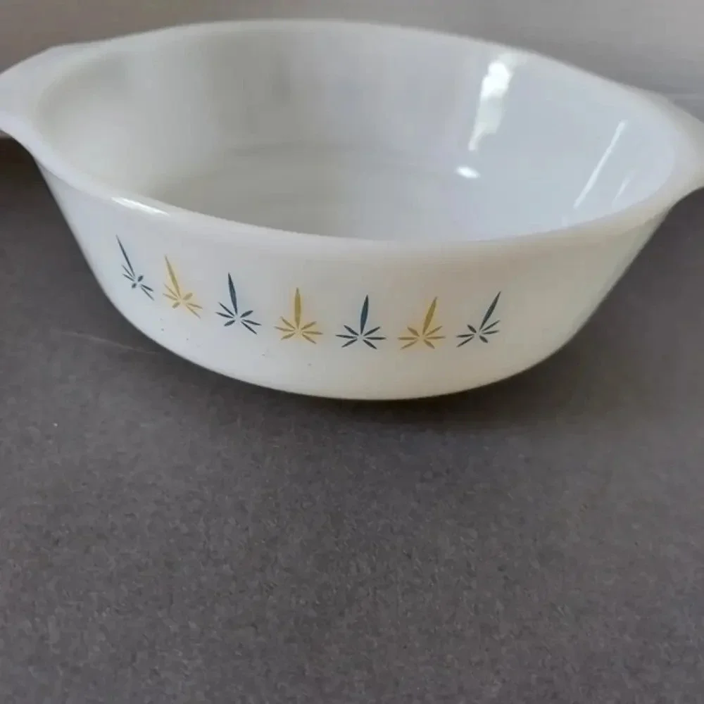 Vintage Fire King‎ Candle Glow Casserole Dish